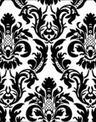 Linen N Chair Covers - Black/White Damask