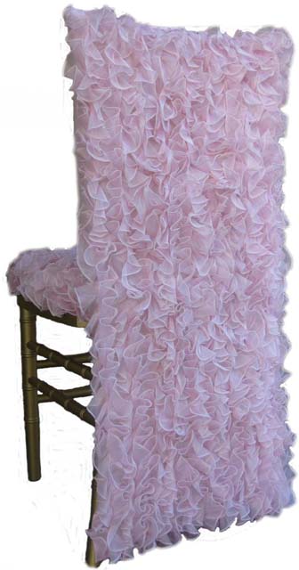 Sheer Ribbon Tuxedo Chivari Chair Cap